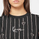 Karl Kani Γυναικεία κοντομάνικη μπλούζα Signature Heart Pinstripe OS Tee